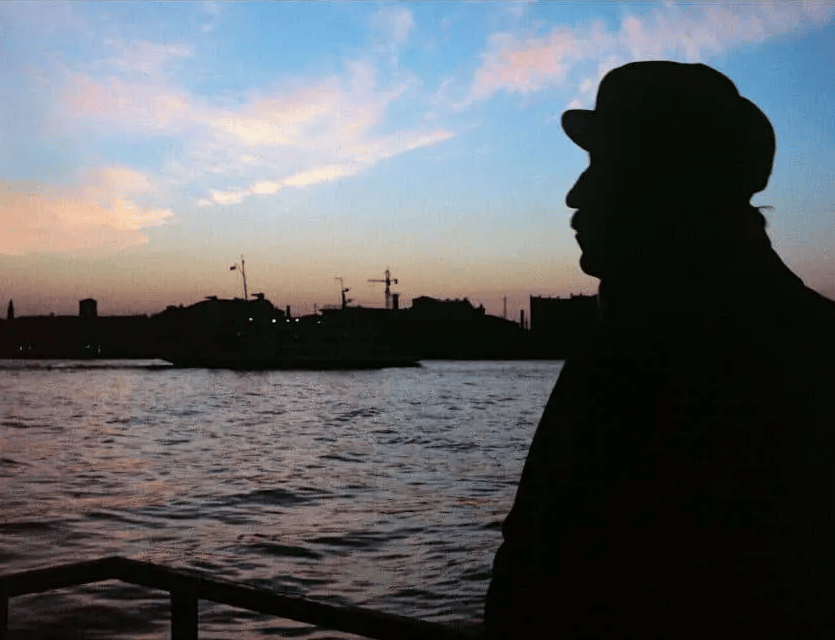 Zoran Music im Sonnenuntergang von Venedig